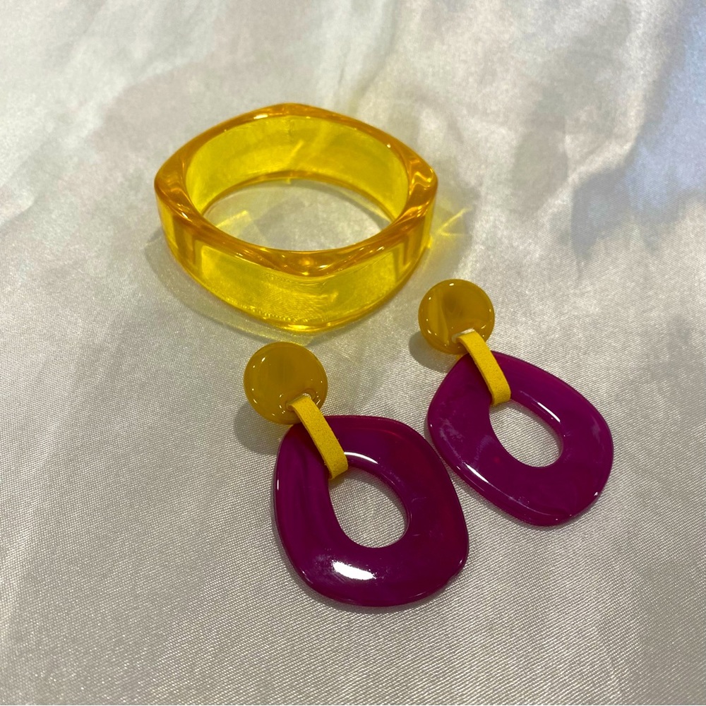 Y2K acrylic jewelry set